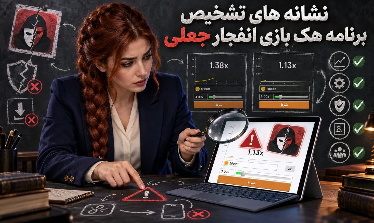نشانه های برنامه هک بازی انفجار جعلی